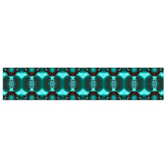 Fancy Teal Red Pattern Flano Scarf (small) by BrightVibesDesign