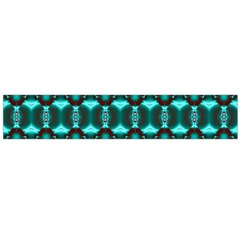 Fancy Teal Red Pattern Flano Scarf (large)