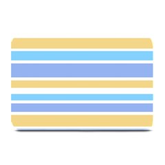 Blue Yellow Stripes Plate Mats