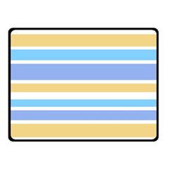 Blue Yellow Stripes Fleece Blanket (small)