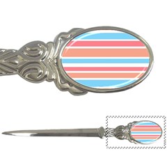 Orange Blue Stripes Letter Openers by BrightVibesDesign