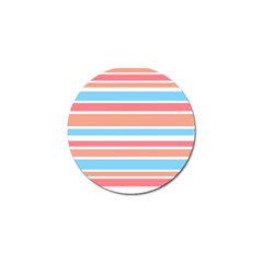 Orange Blue Stripes Golf Ball Marker (10 Pack) by BrightVibesDesign