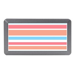 Orange Blue Stripes Memory Card Reader (mini) by BrightVibesDesign