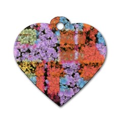 Paint texture                                     			Dog Tag Heart (One Side)