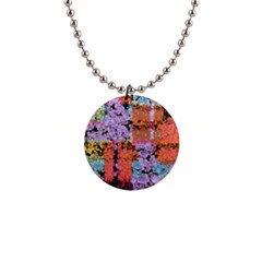 Paint texture                                     			1  Button Necklace