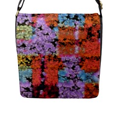 Paint texture                                     			Flap Closure Messenger Bag (L)