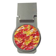 Colorful Splatters                                      			money Clip (round) by LalyLauraFLM