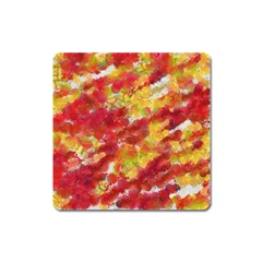 Colorful Splatters                                      			magnet (square) by LalyLauraFLM