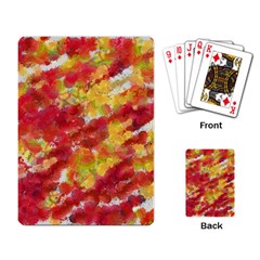 Colorful Splatters                                      			playing Cards Single Design by LalyLauraFLM