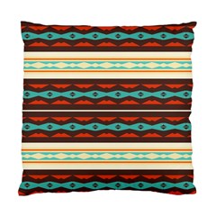 Stripes And Rhombus Chains                                      	standard Cushion Case (two Sides) by LalyLauraFLM