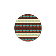 Stripes And Rhombus Chains                                      			golf Ball Marker (4 Pack) by LalyLauraFLM