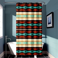 Stripes And Rhombus Chains                                      	shower Curtain 36  X 72 