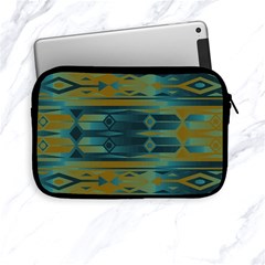 Blue Green Gradient Shapes                                       			apple Ipad Mini Zipper Case by LalyLauraFLM