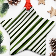 Diagonal Stripes Ornament (star)  by dflcprints