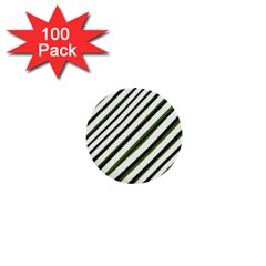 Diagonal Stripes 1  Mini Buttons (100 Pack)  by dflcprints