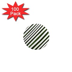 Diagonal Stripes 1  Mini Magnets (100 Pack)  by dflcprints