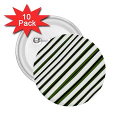 Diagonal Stripes 2 25  Buttons (10 Pack)  by dflcprints