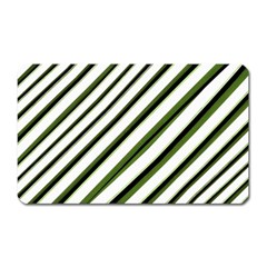 Diagonal Stripes Magnet (rectangular) by dflcprints