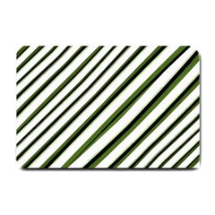 Diagonal Stripes Small Doormat  by dflcprints