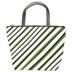 Diagonal Stripes Bucket Bags by dflcprints