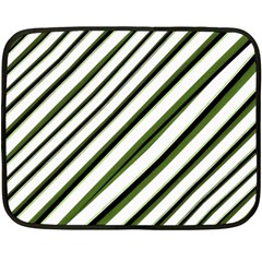 Diagonal Stripes Double Sided Fleece Blanket (mini) 