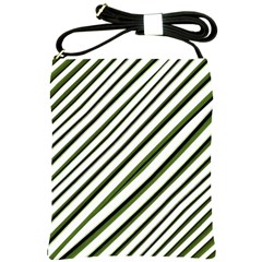 Diagonal Stripes Shoulder Sling Bags by dflcprints