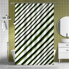 Diagonal Stripes Shower Curtain 48  X 72  (small) 