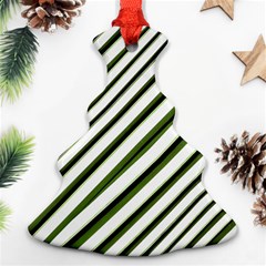 Diagonal Stripes Ornament (christmas Tree) by dflcprints