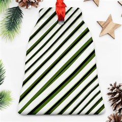 Diagonal Stripes Bell Ornament (2 Sides) by dflcprints