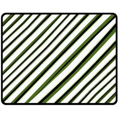 Diagonal Stripes Double Sided Fleece Blanket (medium) 