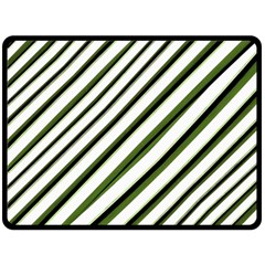 Diagonal Stripes Double Sided Fleece Blanket (large) 