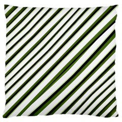 Diagonal Stripes Large Flano Cushion Case (two Sides)