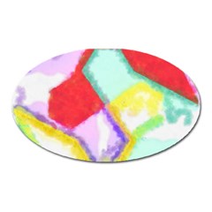 Watercolors Shapes                                         			magnet (oval) by LalyLauraFLM