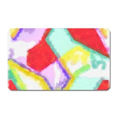 Watercolors Shapes                                         			magnet (rectangular) by LalyLauraFLM