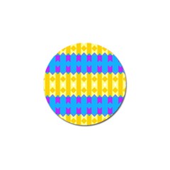 Rhombus And Other Shapes Pattern                                          			golf Ball Marker by LalyLauraFLM