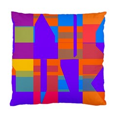 Misc Colorful Shapes                                           	standard Cushion Case (two Sides) by LalyLauraFLM