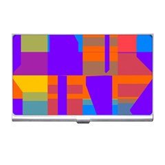 Misc Colorful Shapes                                           			business Card Holder by LalyLauraFLM