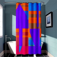 Misc Colorful Shapes                                           	shower Curtain 36  X 72 