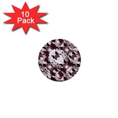 Ornate Modern Floral 1  Mini Buttons (10 Pack)  by dflcprints