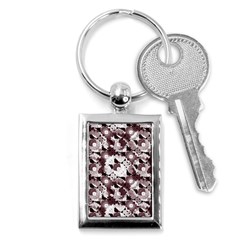 Ornate Modern Floral Key Chains (rectangle)  by dflcprints