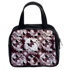 Ornate Modern Floral Classic Handbags (2 Sides) by dflcprints