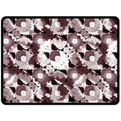 Ornate Modern Floral Fleece Blanket (large) 