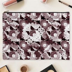 Ornate Modern Floral Cosmetic Bag (xxxl)  by dflcprints