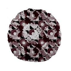 Ornate Modern Floral Standard 15  Premium Round Cushions by dflcprints