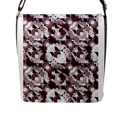 Ornate Modern Floral Flap Messenger Bag (l)  by dflcprints