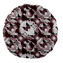 Ornate Modern Floral Large 18  Premium Flano Round Cushions