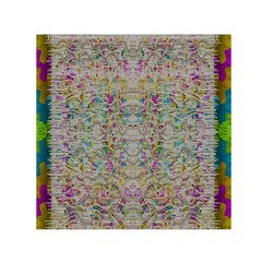 Colors For Peace And Lace In Rainbows In Decorative Style Small Satin Scarf (square) by pepitasart