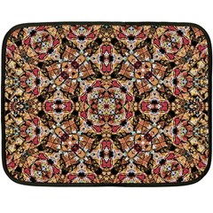 Boho Chic Double Sided Fleece Blanket (mini)  by dflcprints