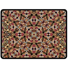 Boho Chic Fleece Blanket (large)  by dflcprints