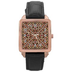 Boho Chic Rose Gold Leather Watch  by dflcprints